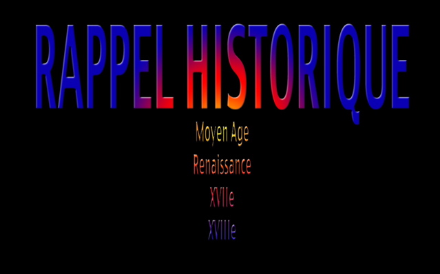 rappel historique