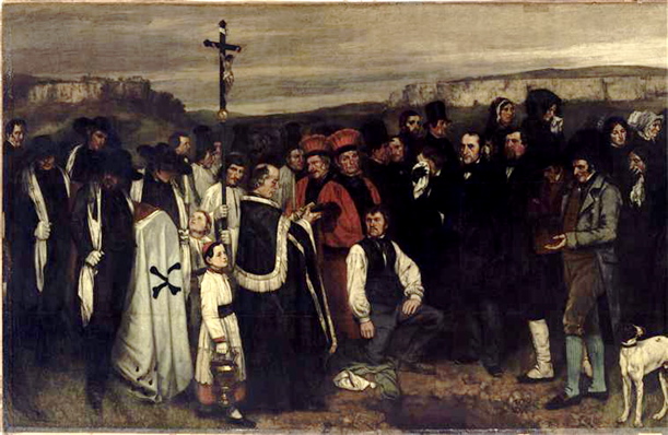 Courbet Enterrement à Ornans
