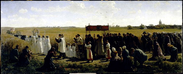 Breton Jules Bénédiction des blés en Artois