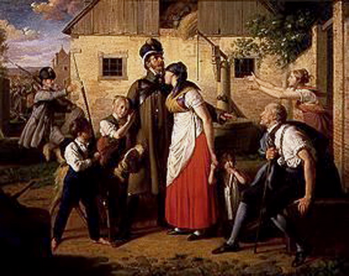 Krafft Peter Retour du soldat