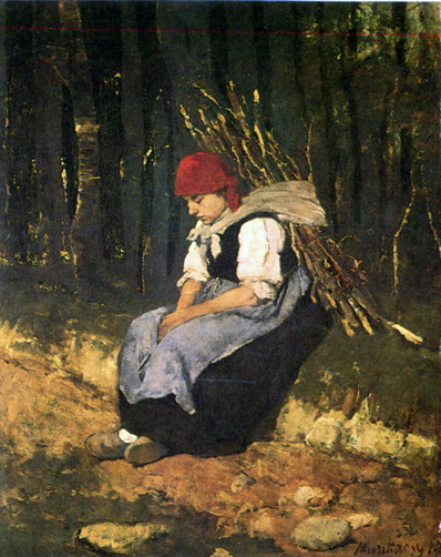 von Munkacsy La ramasseuse de fagots