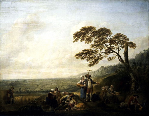 Louis Watteau Les 4 heures du jour- midi, la meridienne