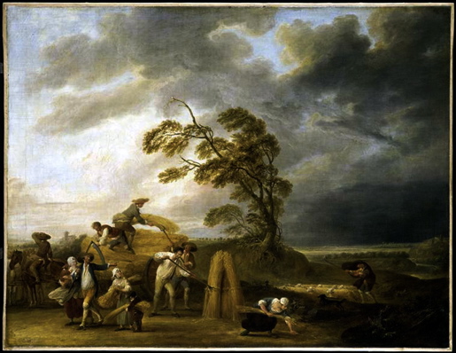 louis Watteau Les 4 heures du jour vesprées ou l'orage