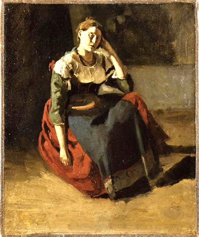 Corot Italienne assise