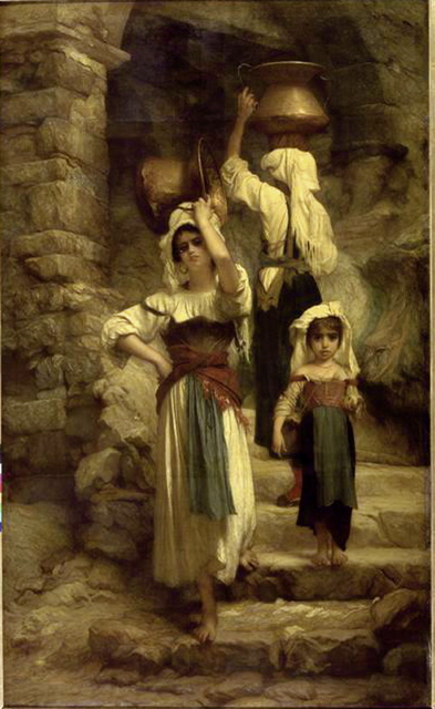 Hébert Les cervaroles à la fontaine