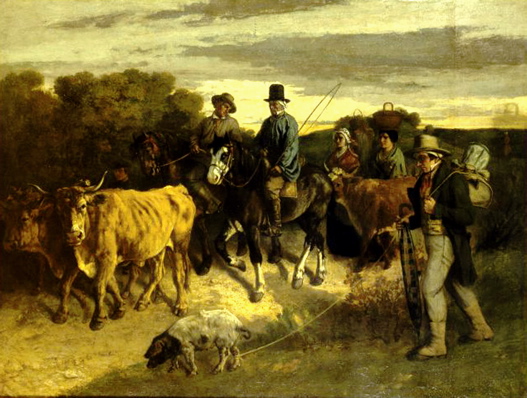 Courbet Les paysans de Flagey