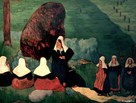 Emile Bernard Scène d'extérieur