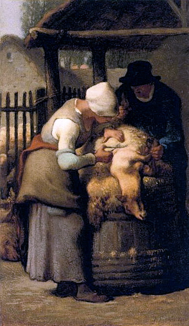 Millet Les tondeurs de moutons 1852-53