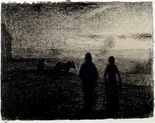 Seurat Le labourage