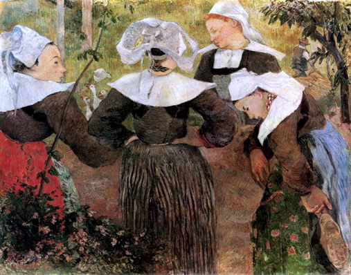 Paul Gauguin Danse des 4 bretonnes