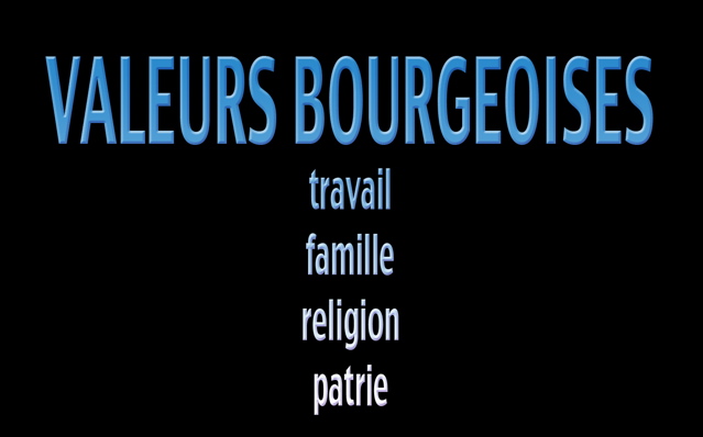 valeurs bourgeoises
