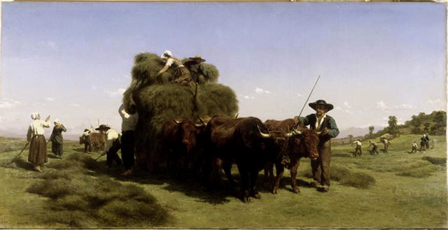 Bonheur Fenaison en auvergne