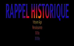 rappel historique