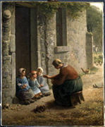 Millet La becquée