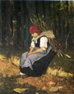 von Munkacsy La ramasseuse de fagots