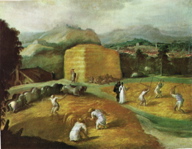 Giulio Camillo? batteurs de blé 1560-65`