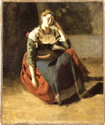 Corot Italienne assise