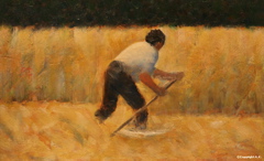 Seurat Le faucheur